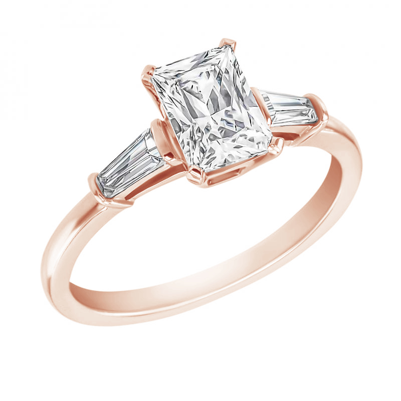 Zásnubný prsteň s emerald diamantom Talena 117874