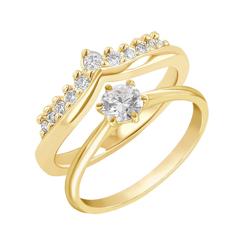 Set prsteňov s možnosťou výberu diamantu Santana 132704