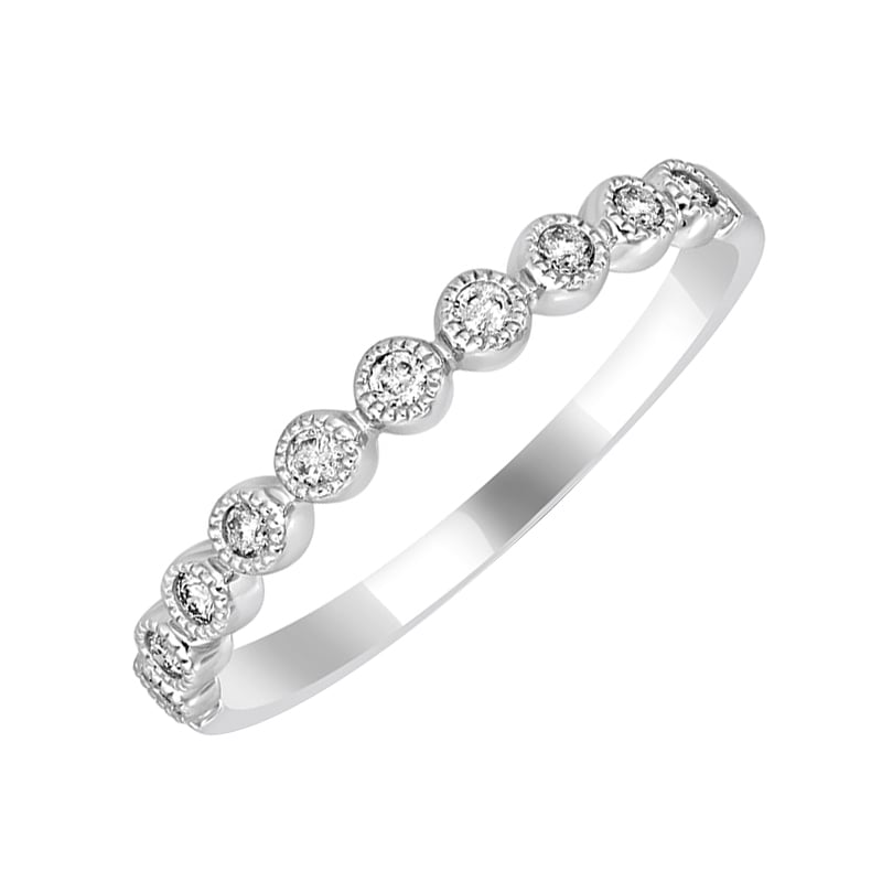 Zlatý eternity prsteň vykladaný diamantmi Edan 136594