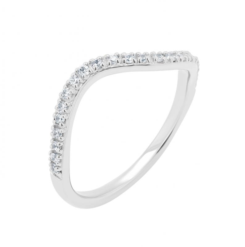 Atypický prsteň s lab-grown diamantmi Luana