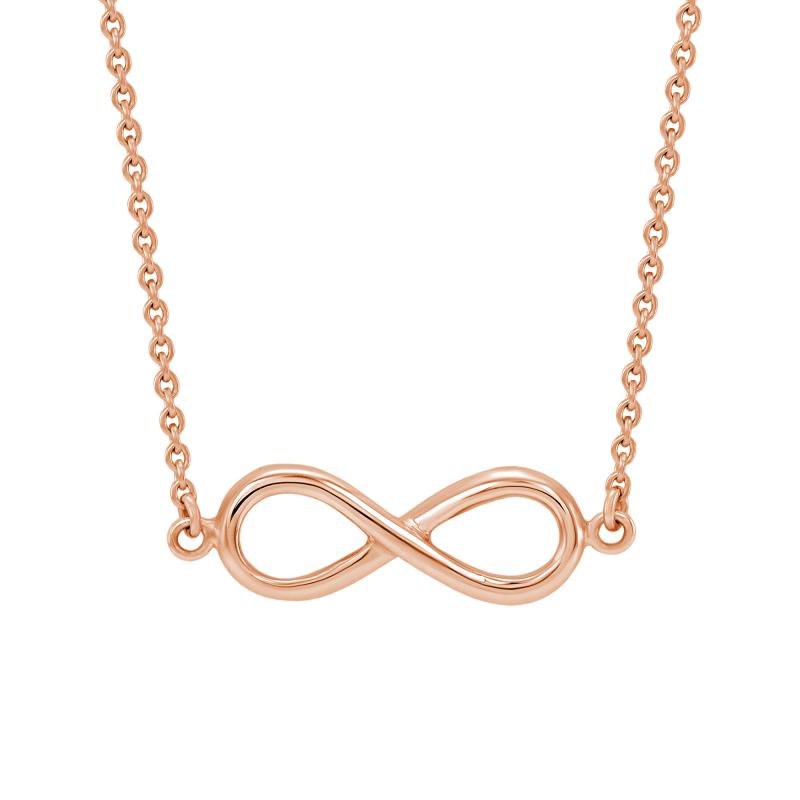 Zlatý náhrdelník s motívom nekonečna Infinity
