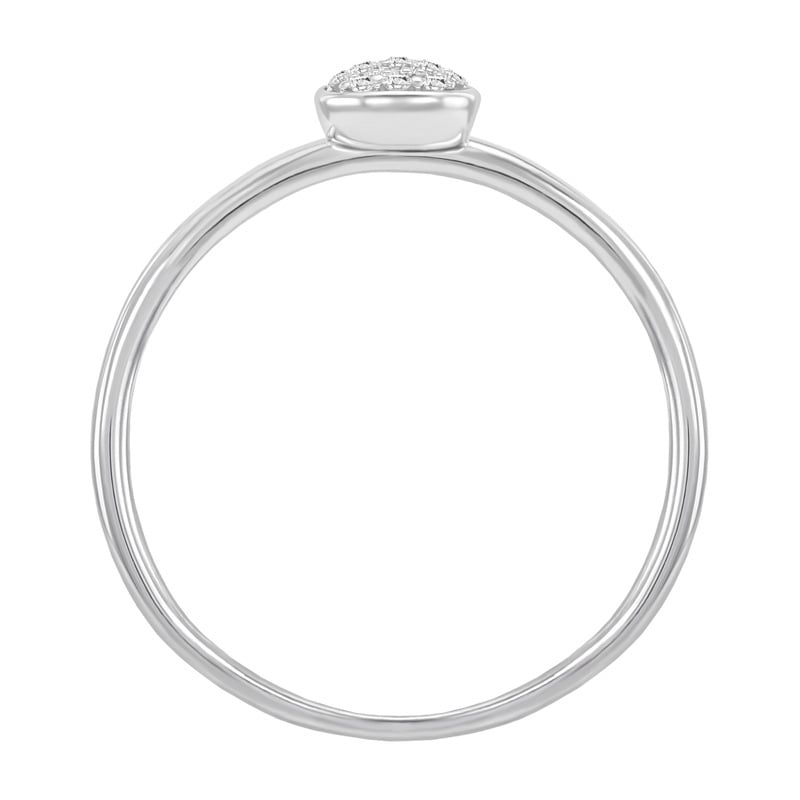 Zlatý prsteň v tvare kvapky plný diamantov Mloune 35464