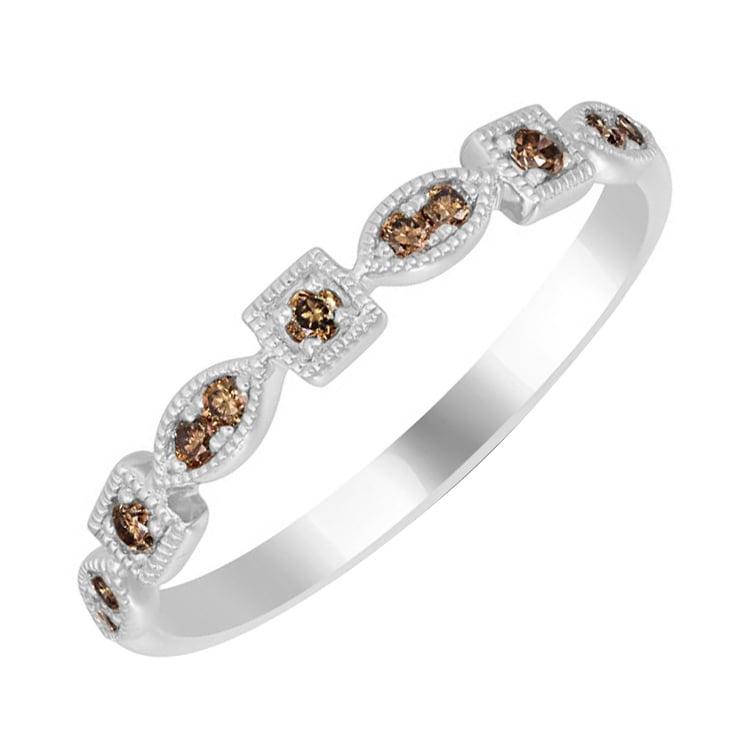 Eternity prsteň so champagne diamantmi 69754