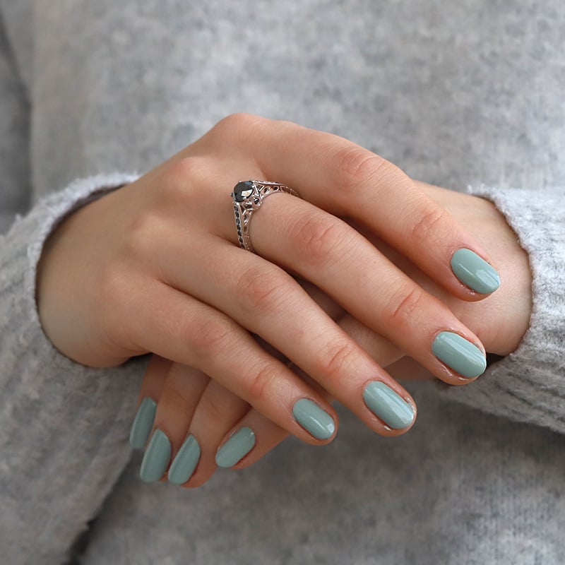 Zásnubný prsteň s čiernymi diamantmi 74324