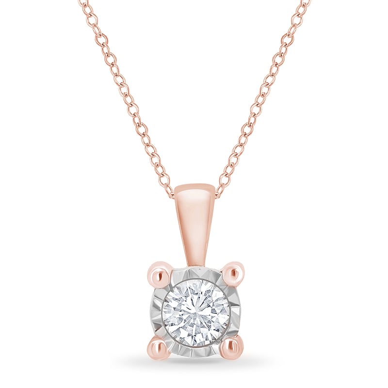 Náhrdelník s diamantom v bezel osadenie 75714
