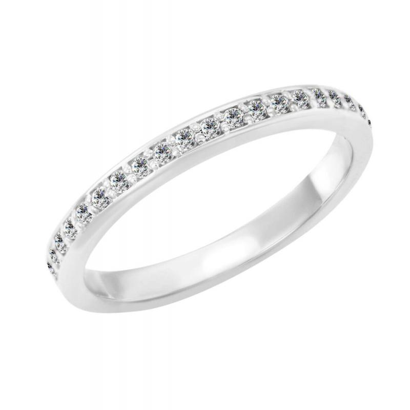 Zlatý eternity prsteň s 1.25 mm lab-grown diamantmi Vanna