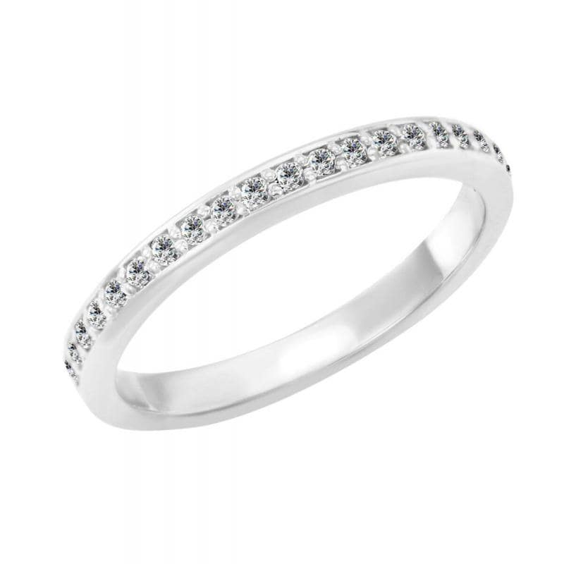 Platinový eternity prsteň s diamantmi 76964