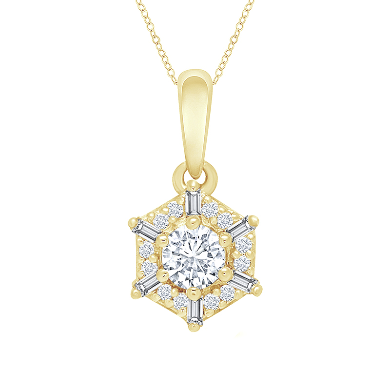 Elegantný prívesok s lab-grown diamantmi Adair