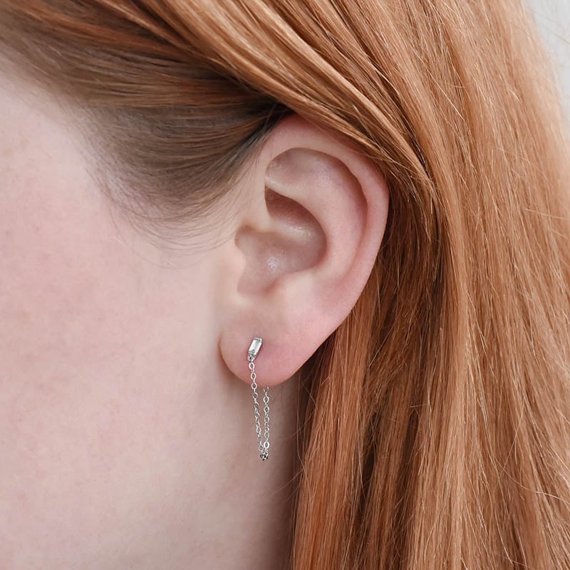 Minimalistické visacie náušnice 93344