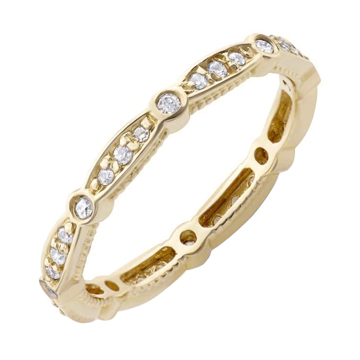Nežný eternity prsteň s lab-grown diamantmi Frost 101595