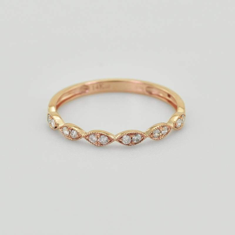 Strieborný nežný eternity prsteň s lab-grown diamantmi Jelani 104725