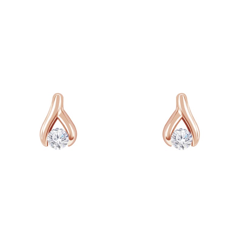 Jemné náušnice s 0.22ct diamantmi Kaylie 106345