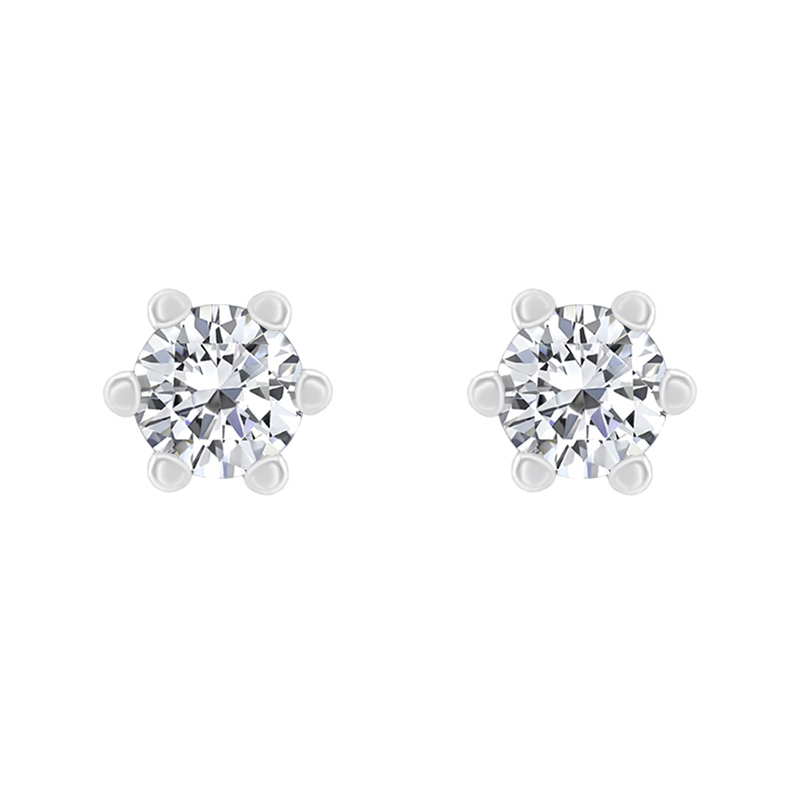 Žiarivé náušnice s 0.20ct diamantmi Ashra