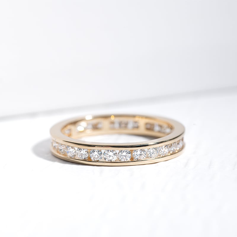 Eternity prsteň s round diamantmi Albine