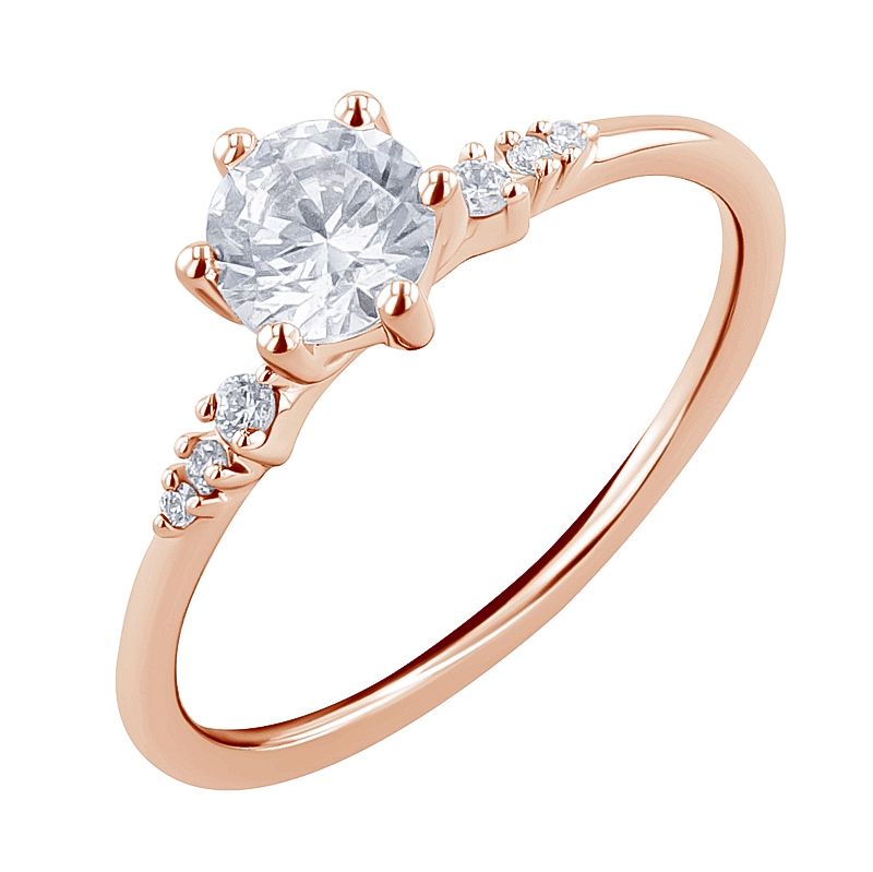 Zásnubný prsteň s lab-grown diamantmi Janyne 127415