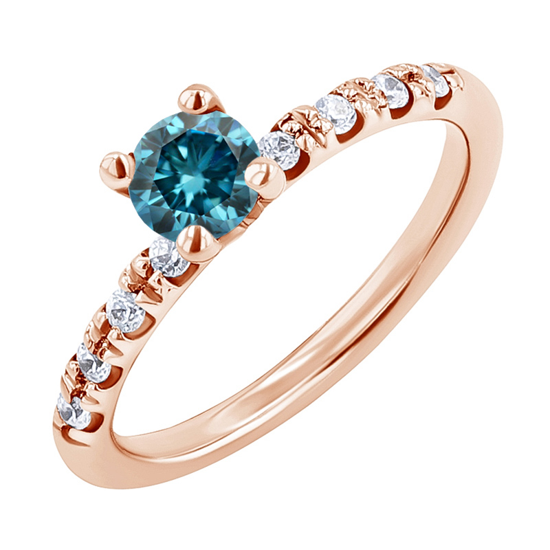 Zásnubný prsteň s modrým diamantom Mae 132505