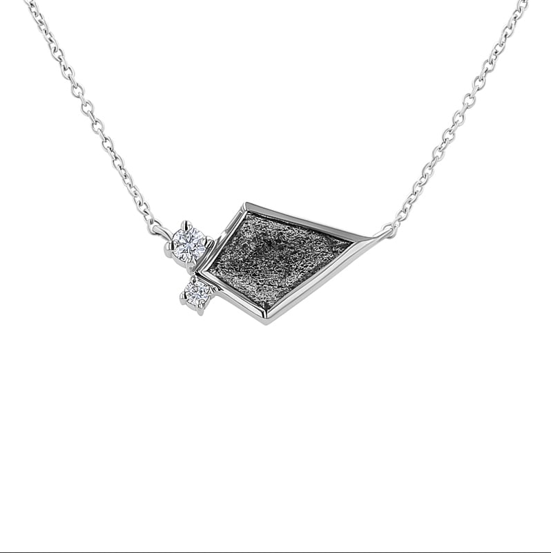 Náhrdelník s dendritickým krištáľom a diamantmi Luca 135265