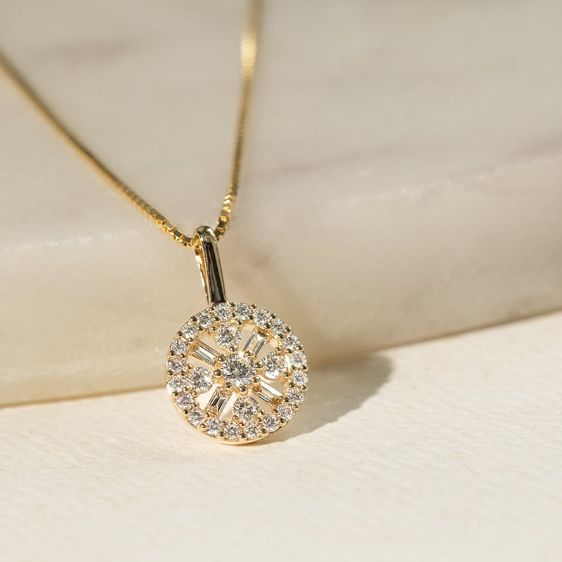 Trblietavý prívesok s lab-grown diamanty Janika