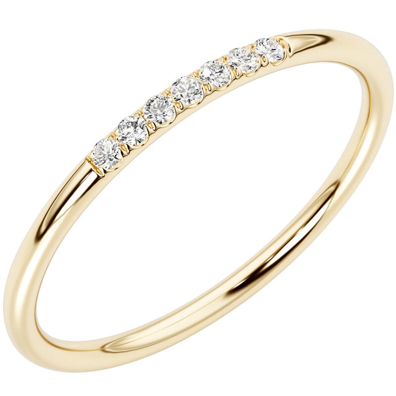 Prsteň s radom lab-grown diamantov Persis 139785