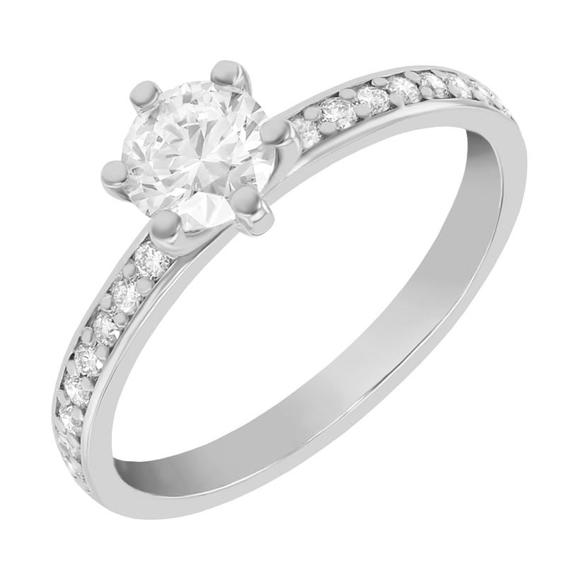Zásnubný prsteň s 0.60ct IGI certifikovaným lab-grown diamantmi Fuena