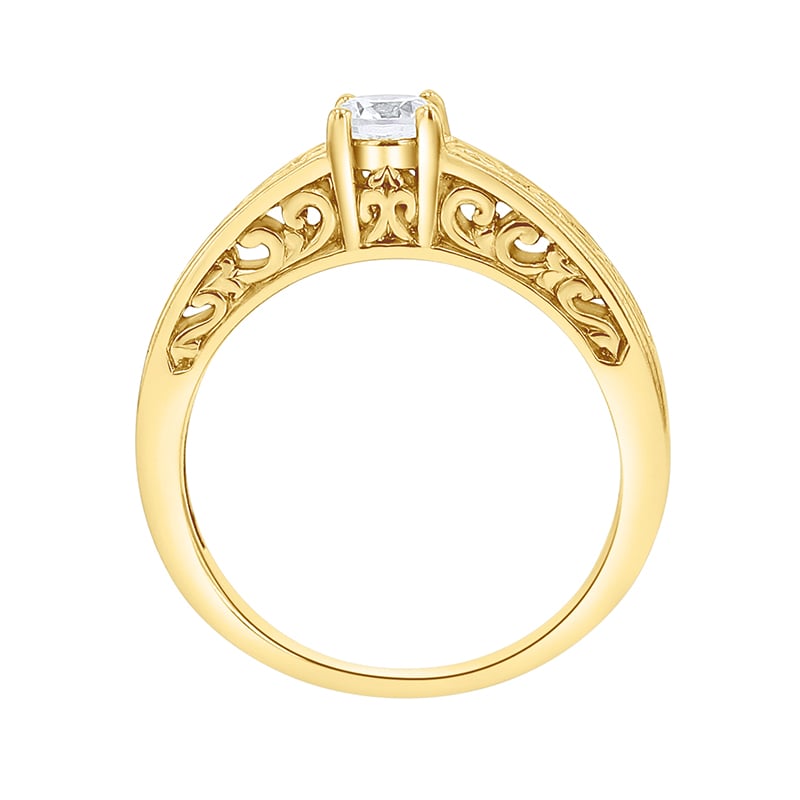 Zásnubný vintage prsteň s diamantom Daniew 141855