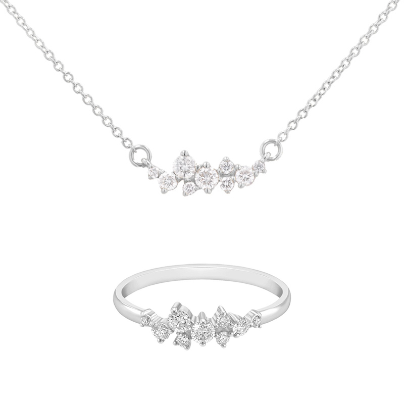 Set cluster šperkov s diamantmi Spark 147125