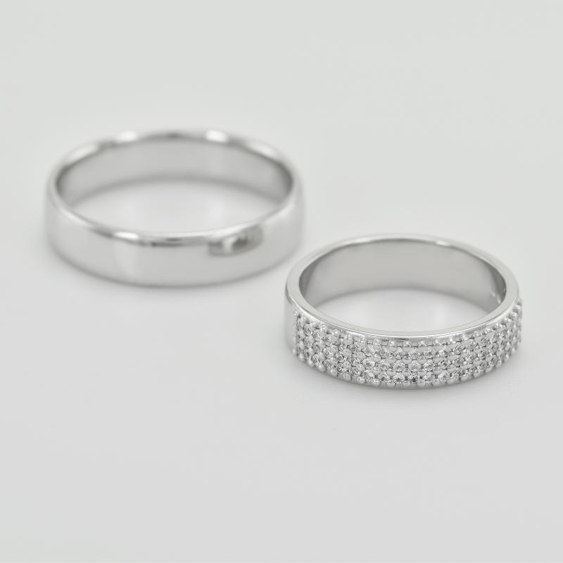 Platinový eternity prsteň plný diamantov Kitila 152835