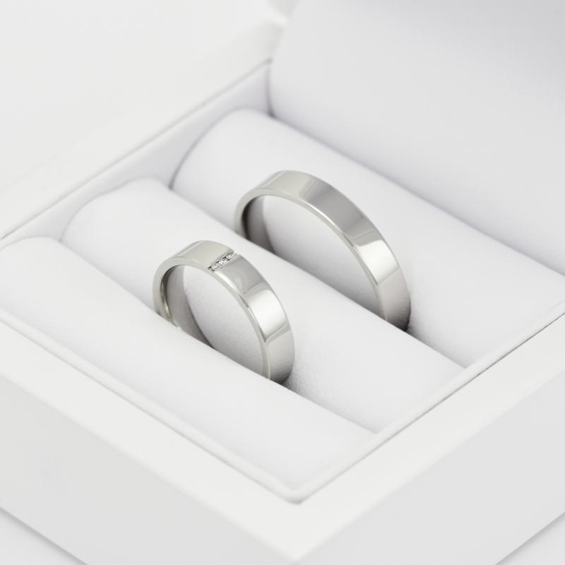 Snubné prstene z platiny 15345