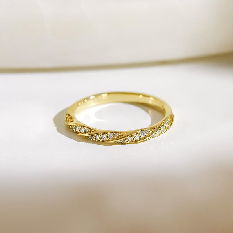 Prepletený eternity prsteň s lab-grown diamantmi Joanne 154425