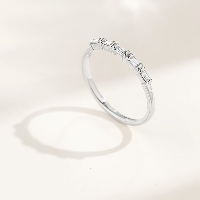 Zlatý eternity prsteň s baguette diamantmi Rantall 156285