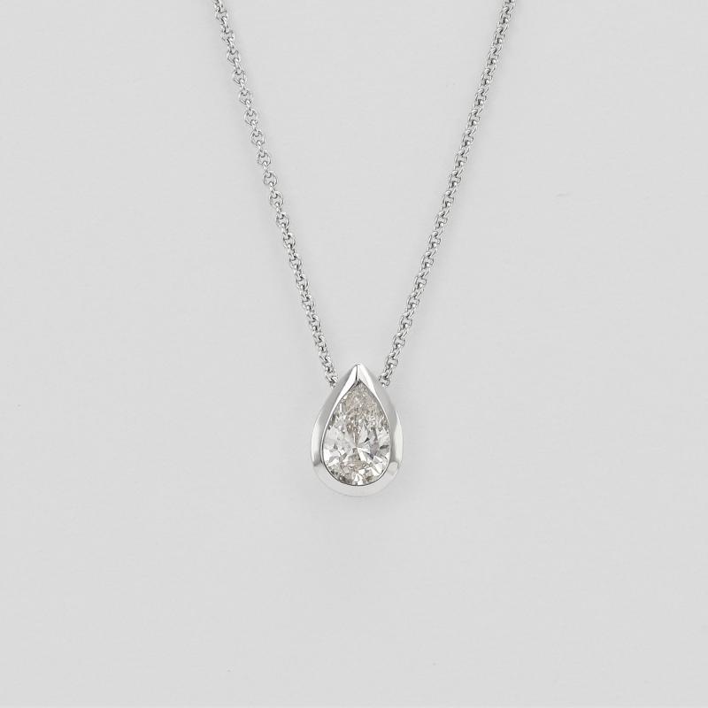 Zlatý náhrdelník s IGI pear certifikovaným diamantom 31915