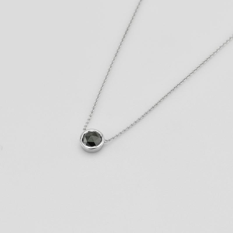 Náhrdelník bezel so salt'n'pepper diamantom 38525