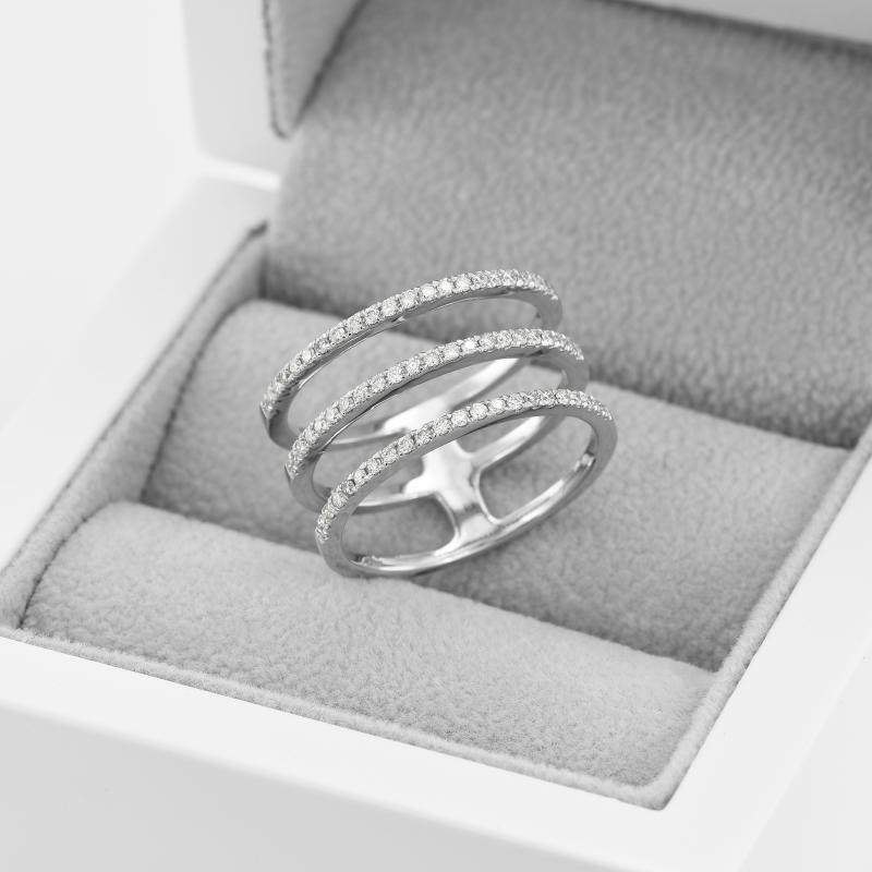 Eternity prsteň zo zlata s diamantmi 49755