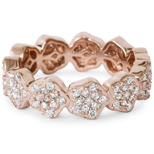 Zlatý eternity prsteň plný diamantových hviezd Galatia 5395