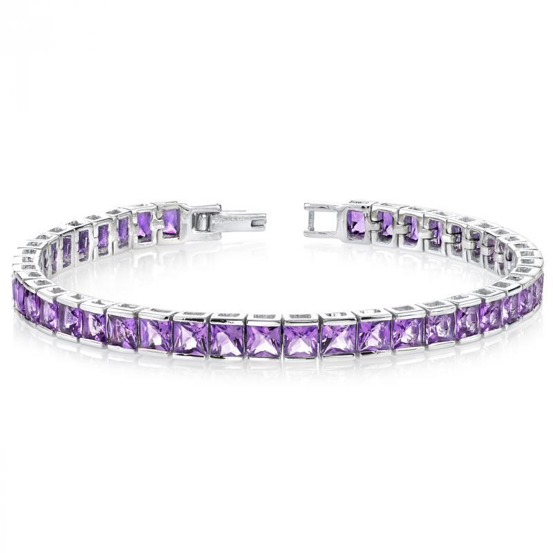 Očarujúci 12.5ct ametystový náramok Jolene