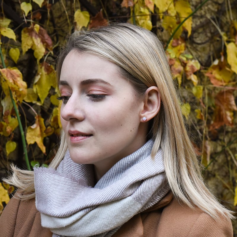 náušnice s růžovými opálmi zo zlata 72535