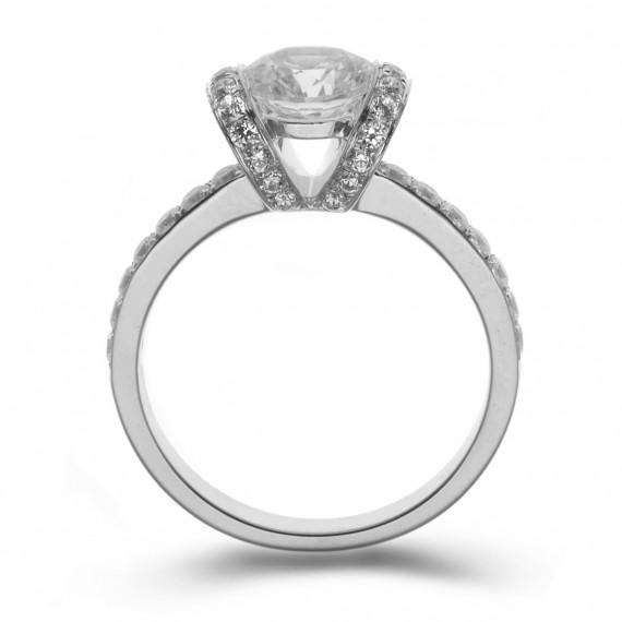 Diamantový prsteň z platiny Sabah 7905