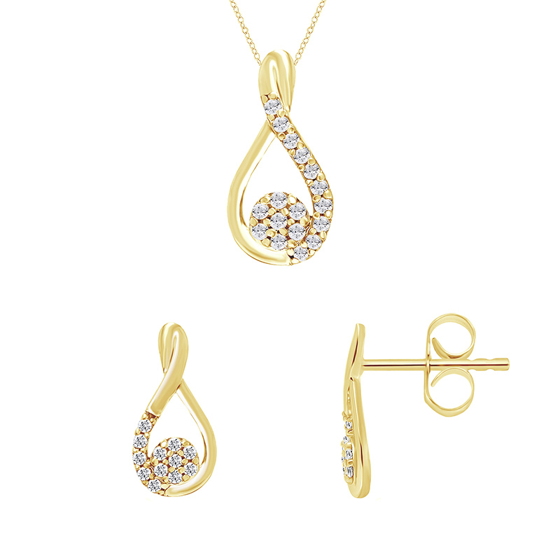 Kolekcia šperkov s diamantmi 95265