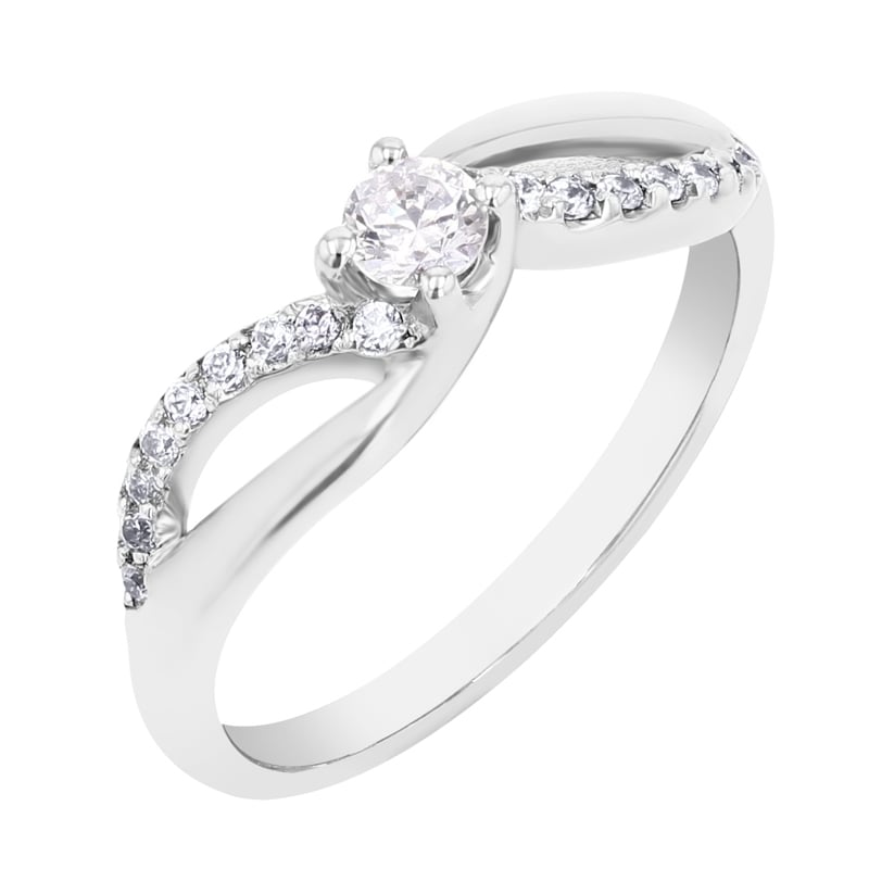 Zásnubný prsteň s lab-grown diamantmi Laly