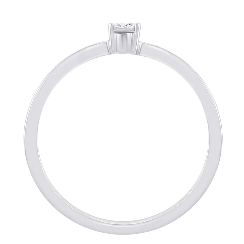 Strieborný elegantný prsteň s lab-grown diamantom Socorro 104606