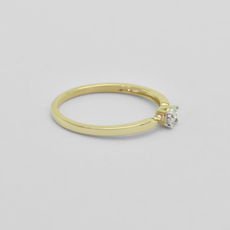 Strieborný elegantný prsteň s lab-grown diamantom Socorro 104616