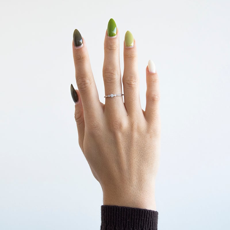 Minimalistický prsteň s lab-grown diamantmi Griff 110386