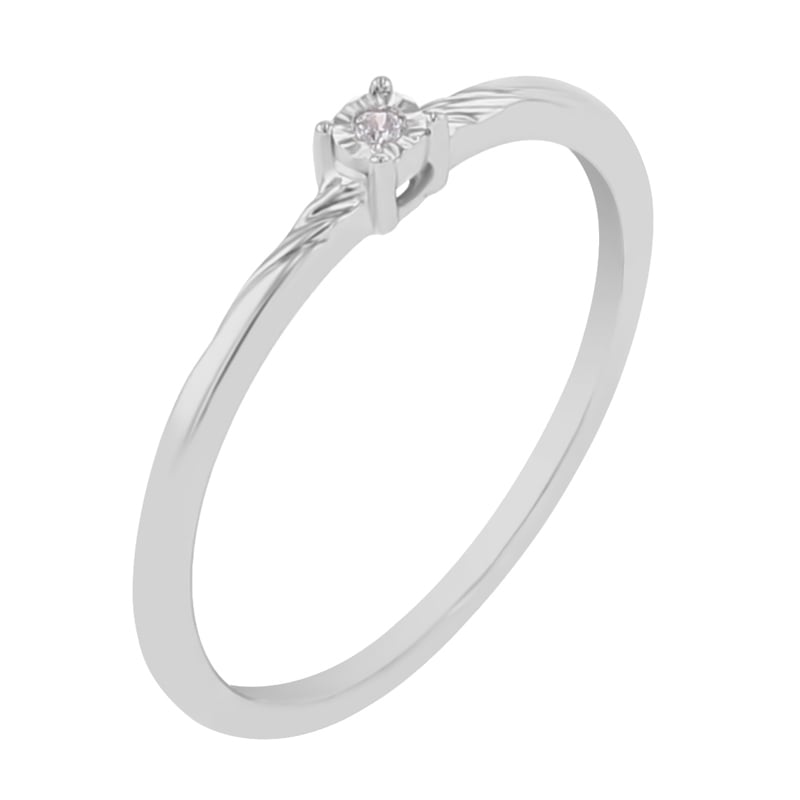 Minimalistický prsteň s diamantom Smyth