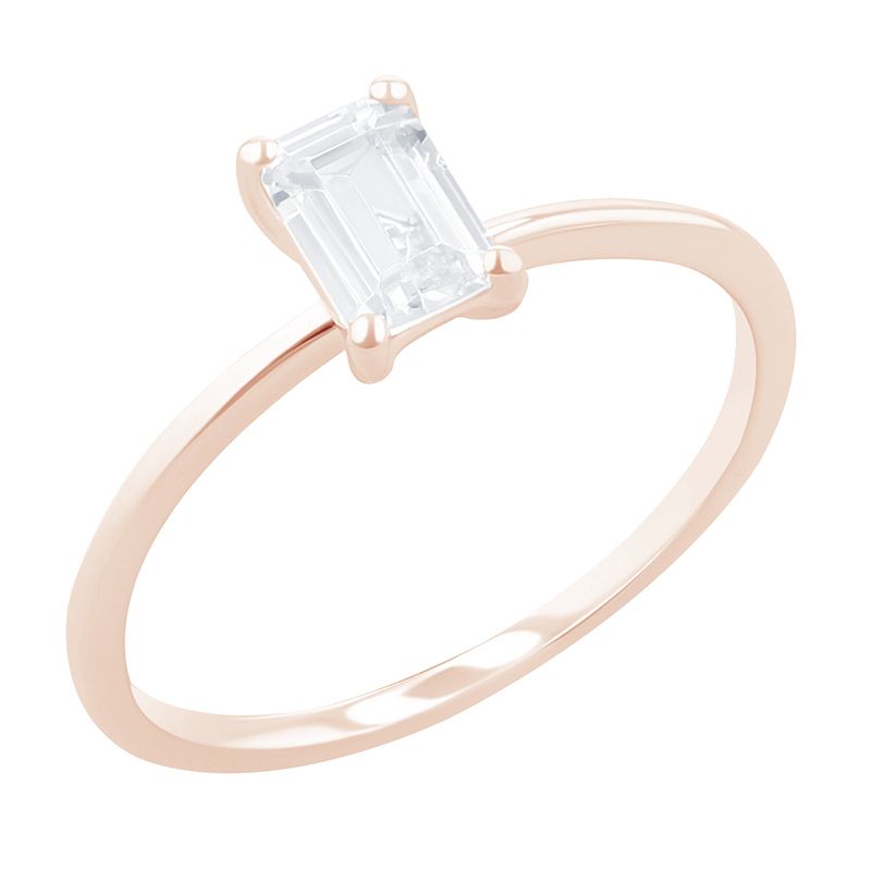 Zásnubný prsteň s emerald diamantom Olson 119086