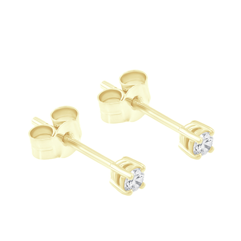 Napichovacie náušnice s 0.12ct diamantmi Aquene 119926