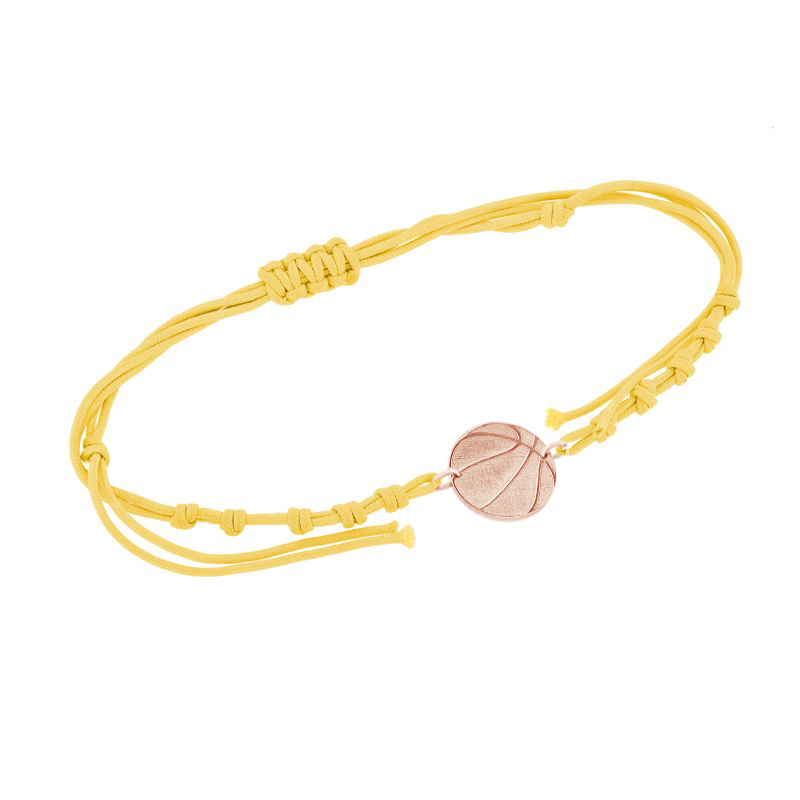 Povrázkový náramok lopta s gravírom vašej voľby Basketball