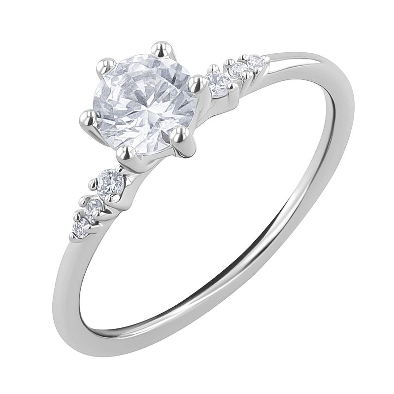 Zásnubný prsteň s lab-grown diamantmi Janyne