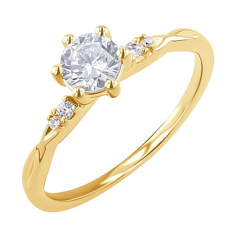 Zásnubný prsteň s lab-grown diamantmi Mileva 127496