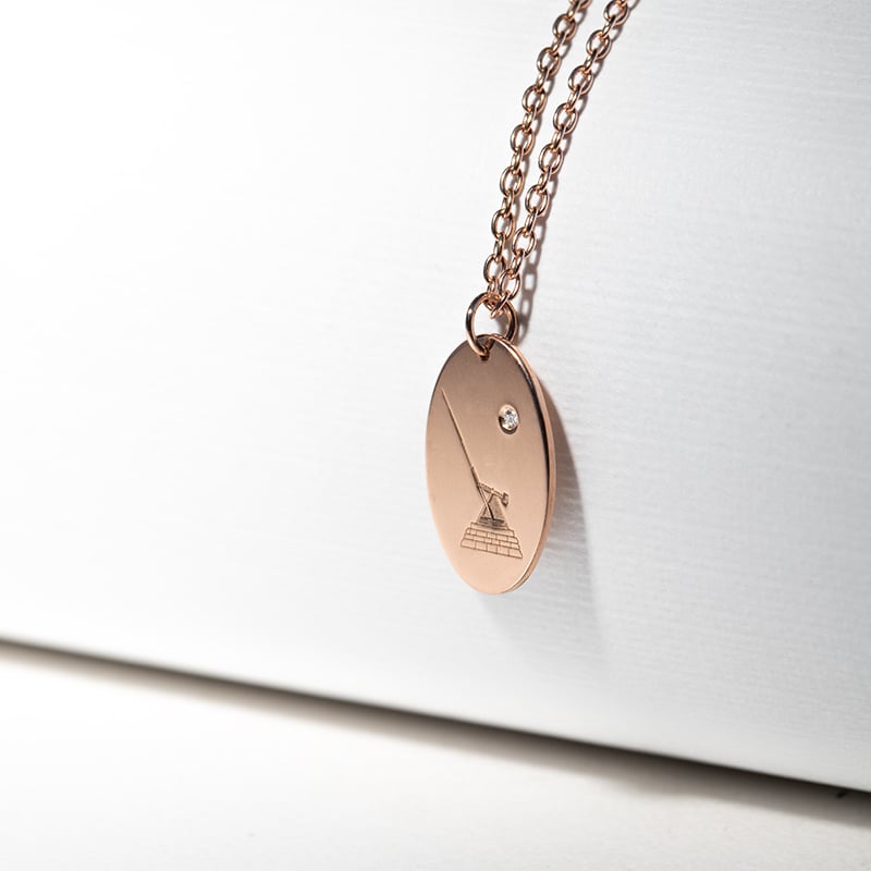 Personalizovaný prívesok s diamantom Metronome
