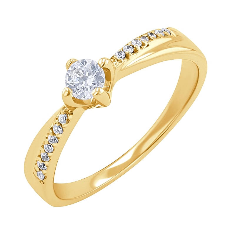 Zásnubný prsteň s lab-grown diamantmi Sanely 132386